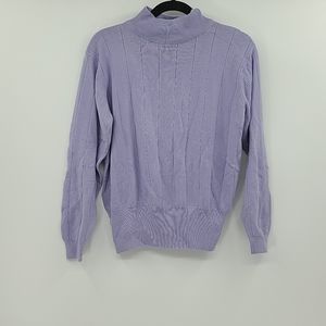 Dress barn lavender mock neck turtleneck sweater